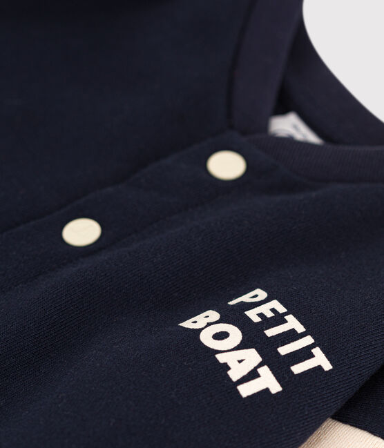 Baby College-Jacke aus Molton. blau SMOKING/ AVALANCHE
