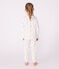 Kinder-Pyjama aus Nicki mit Herzmotiv weiss MARSHMALLOW/weiss MULTICO