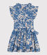 Ärmelloses Kinder-Kleid aus Popeline mit Blumenmuster für Mädchen