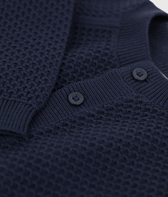 Baby-Cardigan aus Baumwollstrick blau SMOKING