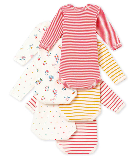 Baby MädchenLangarmbodys im 5er-Set variante 1