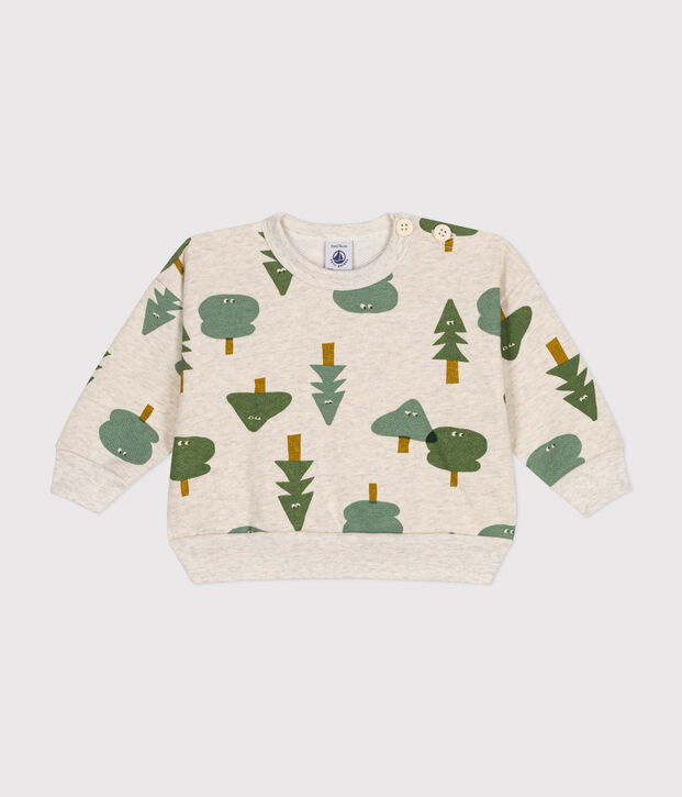 Baby-Sweatshirt aus Molton beige/vielfarbig