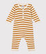 Gestreifter Baby-Overall aus Strick