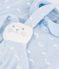 Baby-Geschenkset Overall und Kuscheltier mit Walmotiven blau/weiss