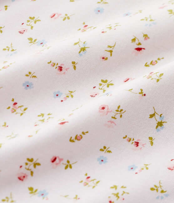 Chemise de nuit fille à imprimé petites fleurs rosa VIENNE/weiss MULTICO