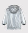Silberfarbene Kinder-Regenjacke für Mädchen/Jungen grau ARGENT