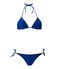 Einfarbiger Damen Bikini blau PERSE