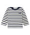 Ikonisches Baby-Streifenshirt unisex beige COQUILLE/blau SMOKING