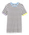 Ikonisches Damen-T-Shirt weiss/blau