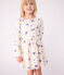 Langärmeliges Kinder-Kleid aus Baumwolle MILK/ MULTICO