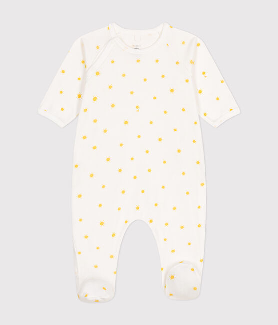 Baby-Strampler aus Baumwolle weiss MARSHMALLOW/ ORGE