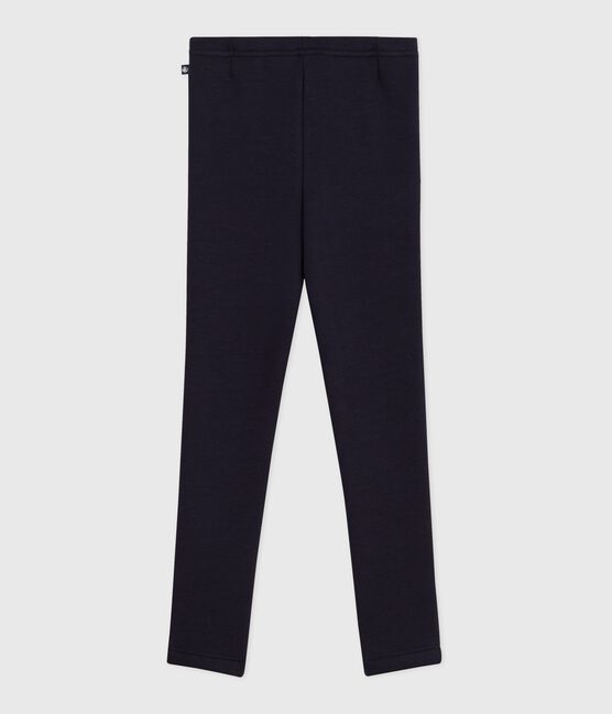 Kinder-Hose im Leggings-Stil aus Molton blau SMOKING