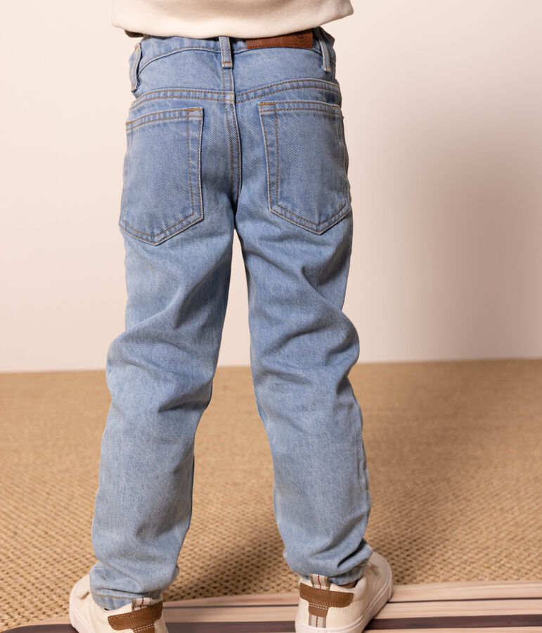 Gerade geschnittene Kinderhose aus Denim f&uuml;r Jungen blau