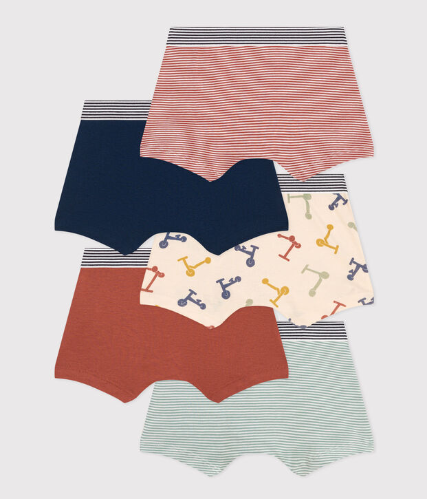 5er-Set Kinder-Boxershorts mit Rollermotiv aus Baumwolle vielfarbig