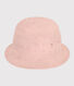Fischerhut aus englischer Stickerei, rosa, Kinder/Mädchen