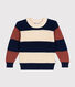Gestreifter Kinderpullover aus Baumwolle