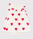 Baby-Body-Kleid aus Bio-Baumwolle mit Herzmuster für Mädchen