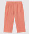 Baby-Hose aus Bio-Baumwollgaze rosa PAPAYE