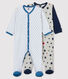 2er-Set Baby-Strampler aus Rippstrick für Jungen