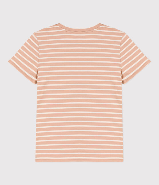 Damen-T-Shirt LE DROIT aus Baumwolle mit Rundhalsausschnitt VINTAGE/ AVALANCHE