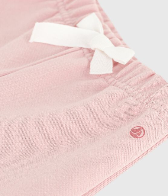 Baby-Hose aus einfarbiger Baumwolle rosa JOLI