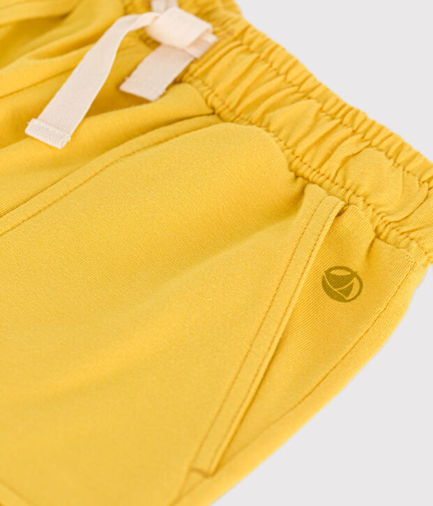 Kinder-Short f&uuml;r Jungen aus Baumwolle gelb