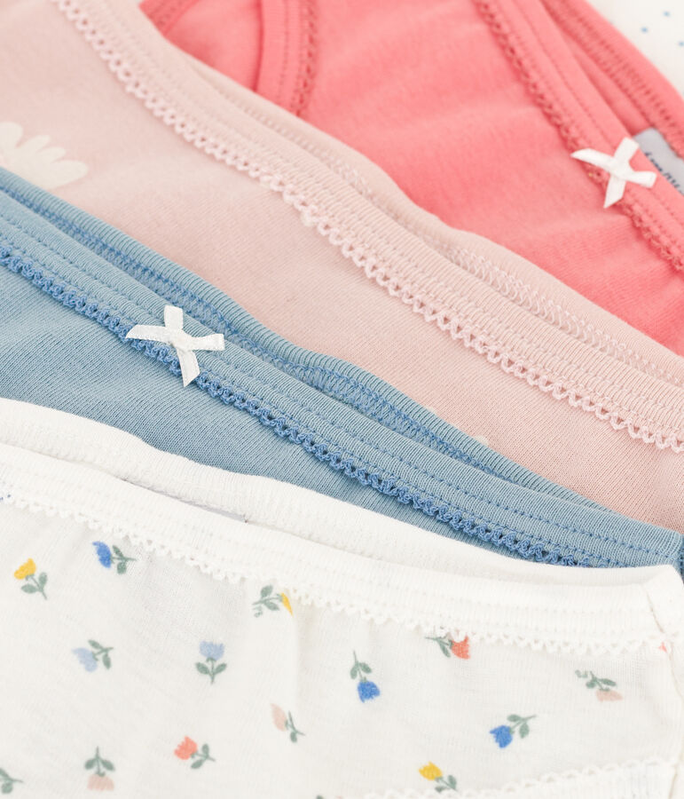 5er-Set Slips aus Baumwolle mit Tulpenmotiv f&uuml;r M&auml;dchen vielfarbig