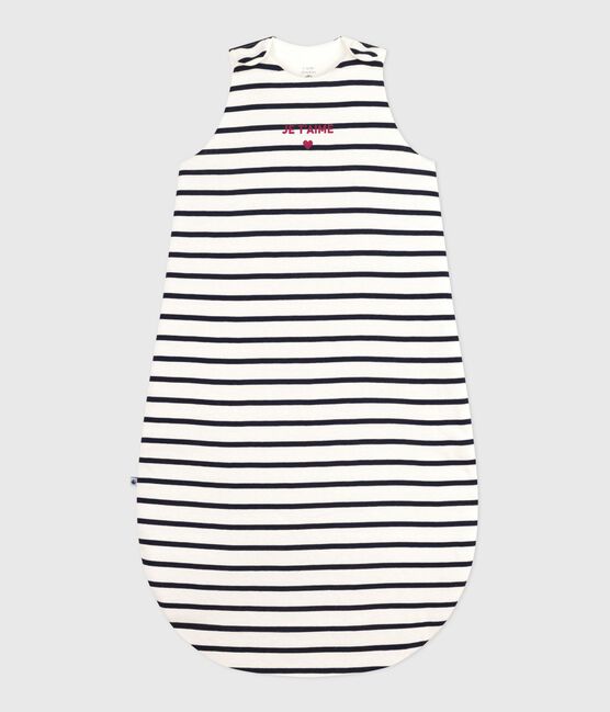TOG 2 Babyschlafsack aus Baumwolle weiss MARSHMALLOW/blau SMOKING