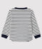 Baby-T-Shirt für Jungen weiss MARSHMALLOW/blau SMOKING