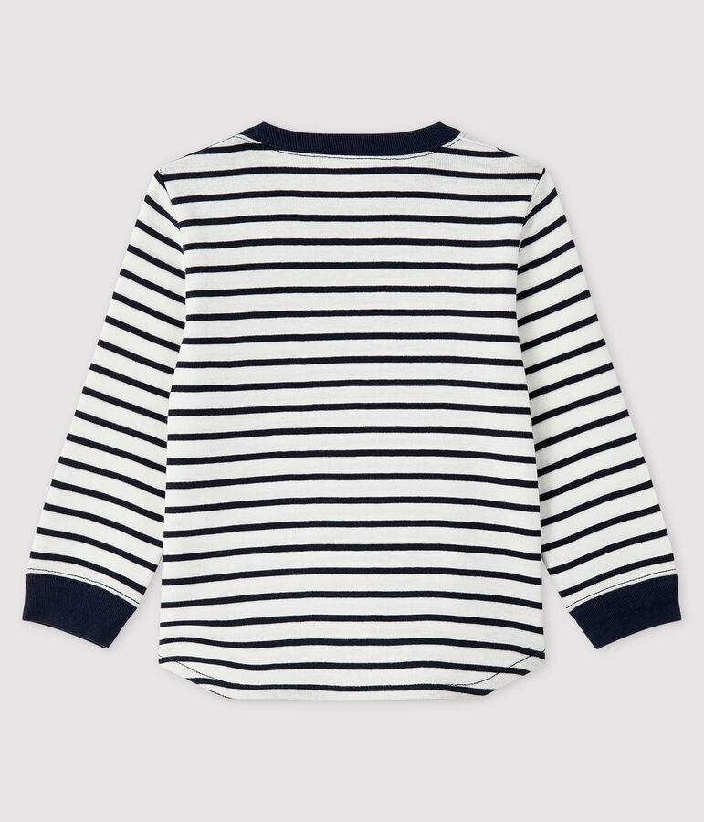 Baby-T-Shirt f&uuml;r Jungen weiss/blau