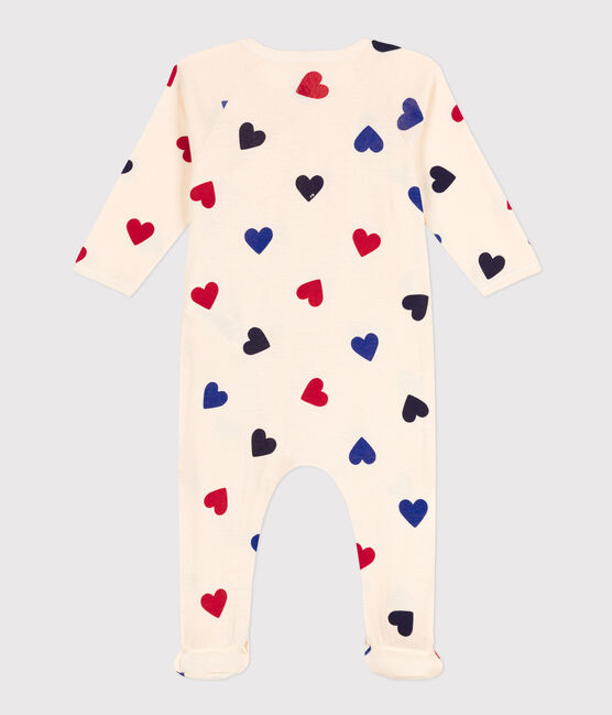 Baby-Pyjama aus Baumwolle, mit Herzmotiv weiss AVALANCHE/ MULTICO