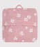 Kinder-Windjacke mit Blumenmuster rosa/weiss