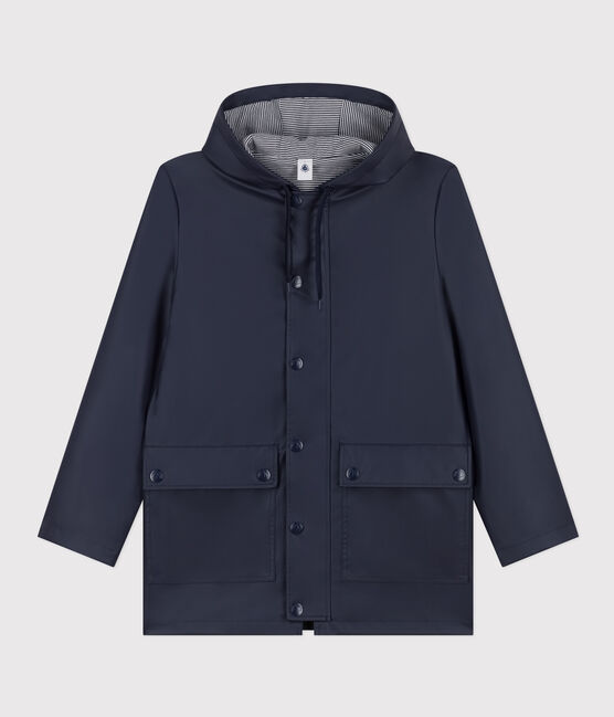Regenjacke aus recyceltem Material und Bio-Baumwolle blau SMOKING