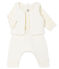3-teiliges Baby-Set aus Doppeljersey weiss MARSHMALLOW