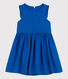 Ärmelloses Kinder-Kleid aus einfarbigem Leinen