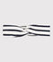 Gestreiftes Baby-Haarband aus Jersey weiss MARSHMALLOW/blau SMOKING