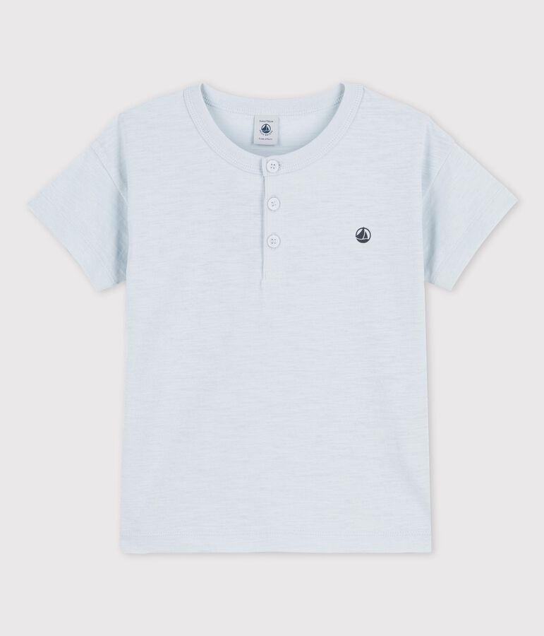 Kurz&auml;rmeliges T-Shirt f&uuml;r M&auml;dchen und Jungen blau