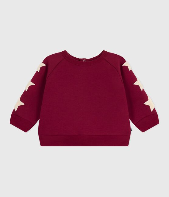 Baby-Sweatshirt aus Baumwolle, warm und weich mit Sternmotiv AMARANTE