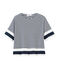 Kurzärmeliges grafisches t-shirt damen blau SMOKING/weiss MARSHMALLOW