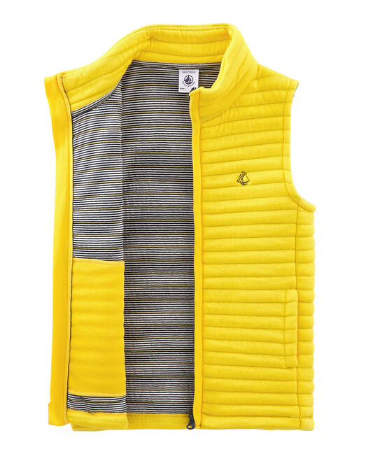 Ärmellose Kinderjacke gelb JAUNE
