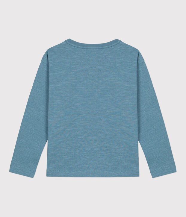 Lang&auml;rmeliges Kinder-T-Shirt aus Baumwolle f&uuml;r Jungen blau