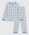 Kinder-Pyjama aus Nicki mit Walmotiv CO2/ ADRIATIC
