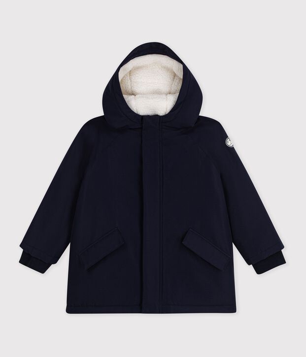 Einfarbiger Kinder-Parka halblang SMOKING