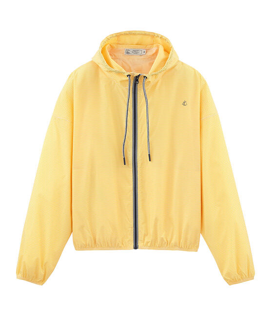 Kurze winddichte jacke unisex gelb HONEY/weiss MARSHMALLOW