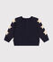 Baby-Sweatshirt aus Molton blau SMOKING
