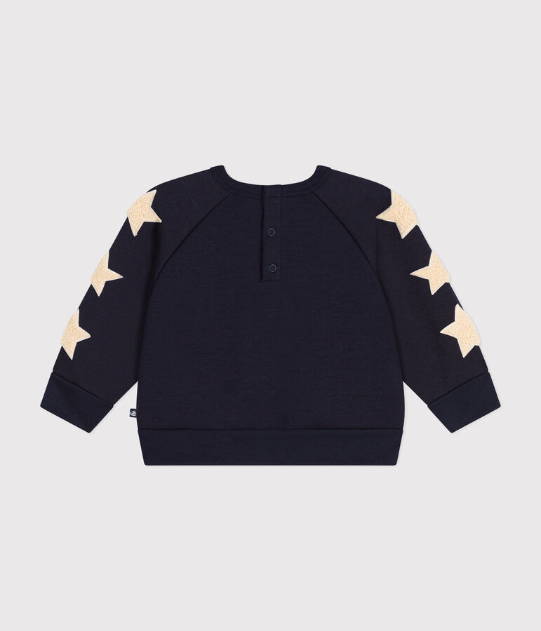 Baby-Sweatshirt aus Molton blau SMOKING