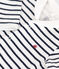 Strampler aus Doppeljersey weiss MARSHMALLOW/blau SMOKING