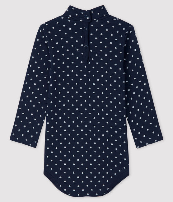 Langärmliger Baby-Body für Jungen blau SMOKING/weiss MARSHMALLOW