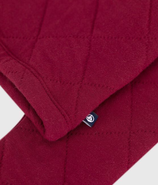 Kinder-Cardigan aus einfarbiger Baumwolle AMARANTE