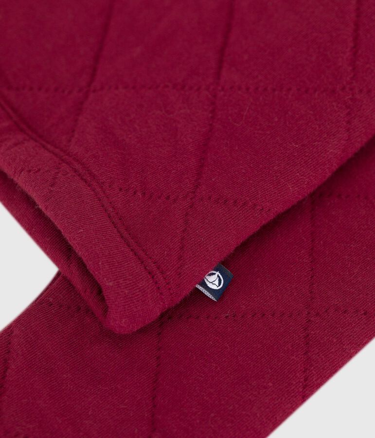 Kinder-Cardigan aus einfarbiger Baumwolle rot